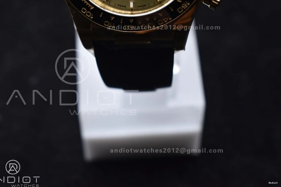 1:1 Best Daytona 126518 Oysterflex Clean Dial Edition YG on Strap 2023 SH4131 0322